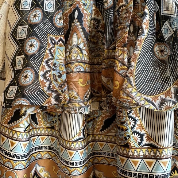 NWT MISA Graziela Top Sz Small Alhambra Mosaic Off Shoulder - Picture 5 of 7